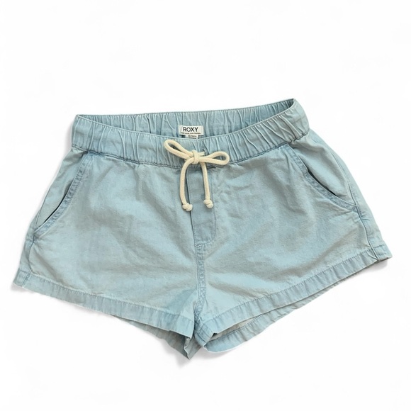 Roxy Go to the Beach Women's Shorts in Medium Blue 100% Cotton - Picture 2 of 14